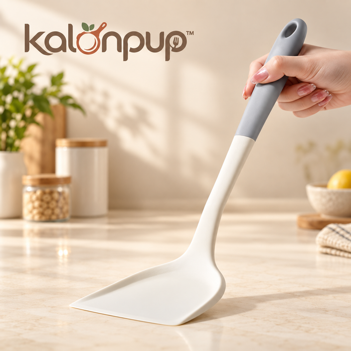 kalonpup™ Chef-Grade Culinary Series – Heat-Resistant Silicone Turner Spatula
