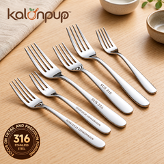 kalonpup™ Gourmet Dining Series – 316 316-grade Stainless Steel Dining Forks