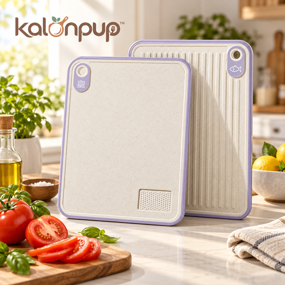 kalonpup™ Kitchen Hygiene Series – Dual-Sided Dual-Sided Food-Grade Cutting Board
