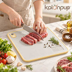 kalonpup™ Kitchen Hygiene Series – Dual-Sided Dual-Sided Food-Grade Cutting Board