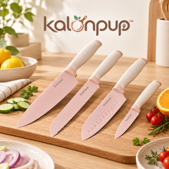 kalonpup™ Precision Cutting Series – Color-Coated Stainless Steel Kitchen Knife Set