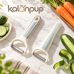 kalonpup™ Food Prep Series – Ergonomic Stainless Steel Vegetable and Fruit Peeler