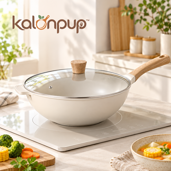 kalonpup™ Culinary Pro Series – Patent Flat-Bottom Non-Stick Frying Pan