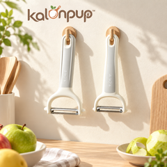 kalonpup™ Food Prep Series – Ergonomic Stainless Steel Vegetable and Fruit Peeler