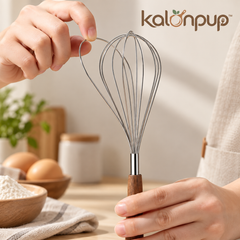 kalonpup™ Baker’s Choice Series – Stainless Steel Whisk and Mixing Bowl Set